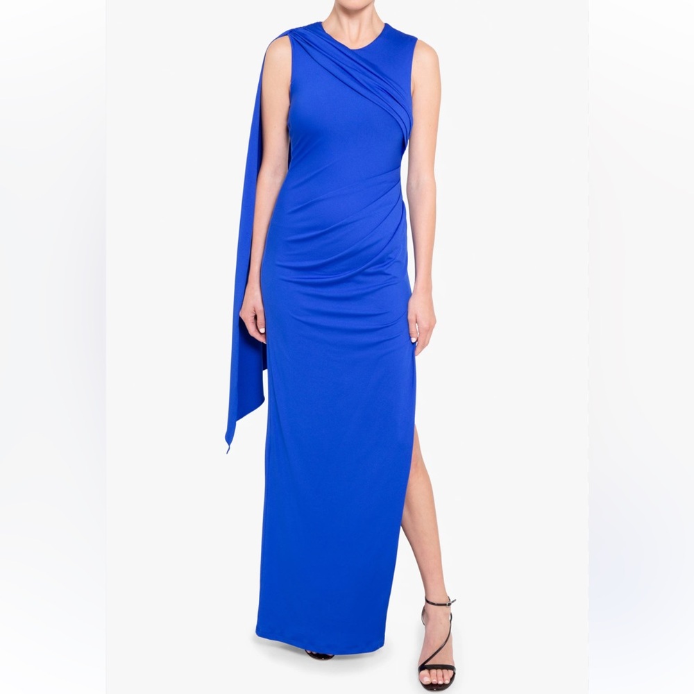 Black Halo Aruna Gown Vivid Blue